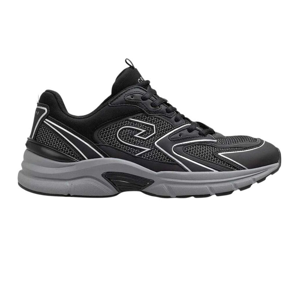 Cruyff Mens Scorpius Logo Low Cut Sneakers / Black/Gray